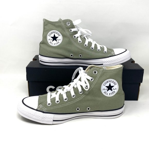 Converse Women's Size 9.5 164933C CTAS HI Jade Stone Gray Canvas Canvas Sneakers - Picture 2 of 8
